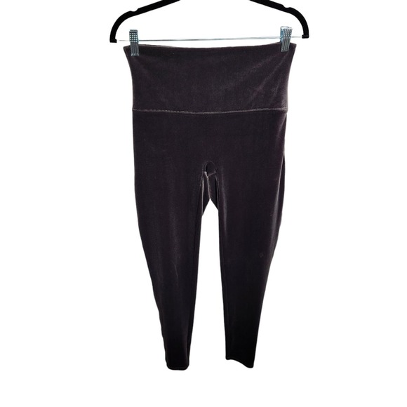Spanx Gray Chrome Velvet Legging Women's XL - Picture 2 of 10